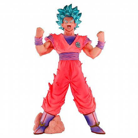 Action Figure - Dragon Ball Super - Blood Of Saiyans - Super Saiyan Blue Goku Kaioken - Bandai Banpresto 26756/26757