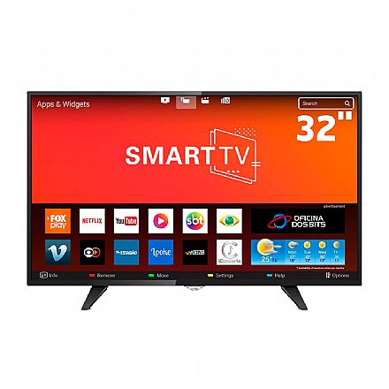 TV 32" AOC LE32S5970 - Smart TV - HD - Função Multimídia USB - Wi-Fi Integrado - HDMI