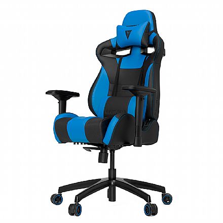 Cadeira Gamer Vertagear Racing Series S-Line VG-SL4000_BL - Encosto Reclinável de 140º - Construção em Aço - Preta e Azul