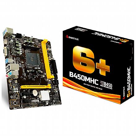 Biostar B450MHC (AM4 - DDR4 3200 O.C) Chipset AMD B450 - Micro ATX