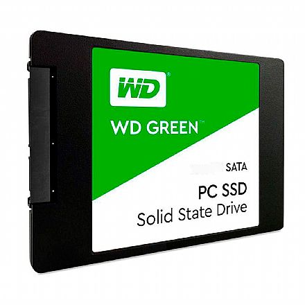 SSD 2TB Western Digital Green - SATA - Leitura 545 MB/s - Gravação 460MB/s - WDS200T2G0A