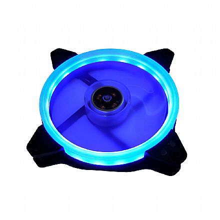 Cooler 120mm BPC - LED Duplo Azul - BPC-DL12-BLUE