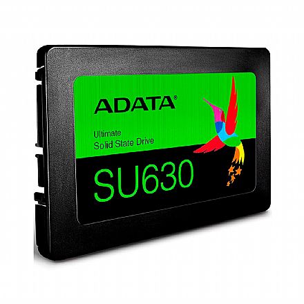 SSD 240GB Adata SU630 - SATA - Leitura 520 MB/s - Gravação 450MB/s - QLC 3D NAND - 3 Anos de Garantia - ASU630SS-240GQ-R