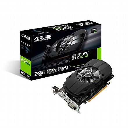 GeForce GTX 1050 2GB GDDR5 128bits - PHOENIX Fan Edition - Asus PH-GTX1050-2G