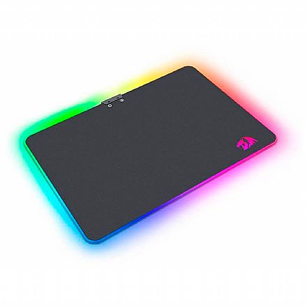 Mousepad Gamer Redragon Aurora - 350 x 250 x 3.6mm - Iluminação RGB - USB - P010