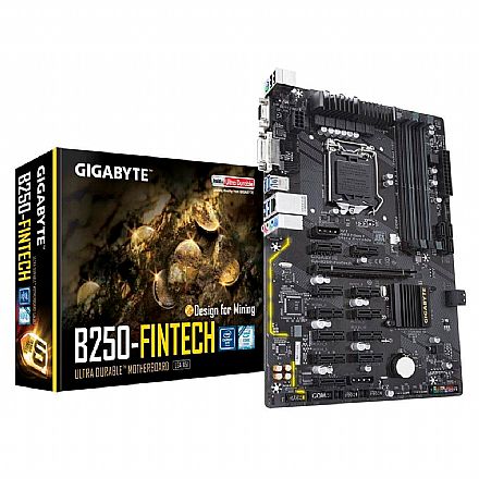 Gigabyte GA-B250-FinTech (LGA 1151 - DDR4 2400) - Chipset Intel B250