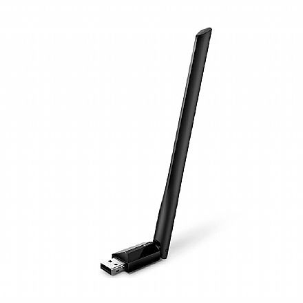 USB Adaptador Wi-Fi TP-link Archer T2U PLUS AC600 - Dual Band 2.4 GHz e 5 GHz - Antena de 5dBi *Liquidação Open Box
