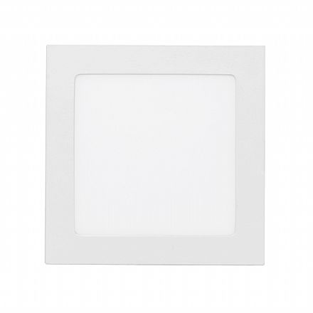 Painel de LED Embutido 6W Slim - Stella STH9951Q/65 - Quadrado 12,8cm - Bivolt - Cor 6500K Branco Frio - 400 Lumens