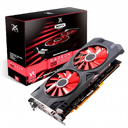 AMD Radeon RX 570 4GB GDDR5 256bits - RS XXX Edition OC+ - XFX RX-570P4DFD6