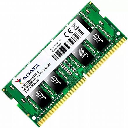 Memória SODIMM 4GB DDR4 2666MHz Adata - para Notebook