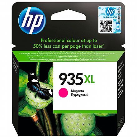 Cartucho HP 935XL Magenta - C2P25AB - Para HP Officejet Pro 6830 / HP Officejet Pro 6230 - Outlet