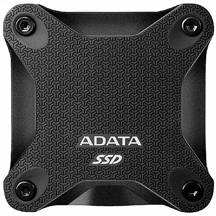SSD Externo 240GB Adata SD600Q - USB 3.0 - Leitura 440MB/s - Gravação 440MB/s - ASD600Q-240GU31-CBK