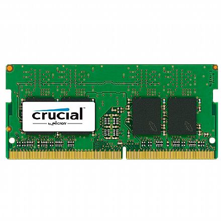 Memória SODIMM 4GB DDR4 2400MHz Crucial - para Notebook - CT4G4SFS824A