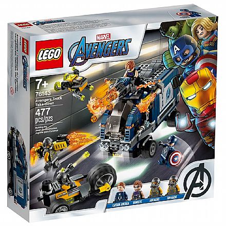 LEGO Super Heroes - Disney - Marvel - Vingadores - Ataque de Caminhão dos Vingadores - 76143