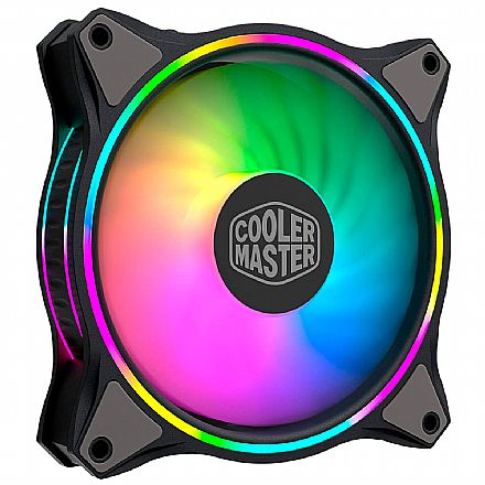 Cooler 120mm Cooler Master MasterFan MF120 HALO - LED RGB - MFL-B2DN-18NPA-R1