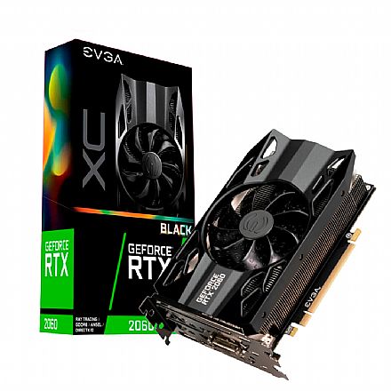 GeForce RTX 2060 XC 6GB GDDR6 192bits - Black Gaming - EVGA 06G-P4-2061-KR
