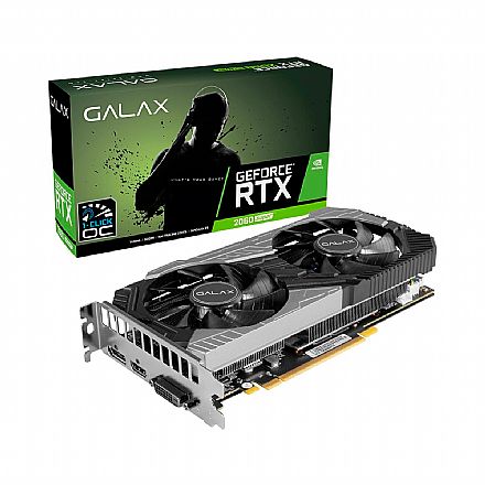 GeForce RTX 2060 Super 8GB GDDR6 256bits - 1-Click OC - Galax 26ISL6HP39SS