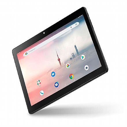 Tablet Multilaser M10A - Tela 10", Quad Core 1.3GHz, 32GB, WiFi + 3G, Android 9.0 - Preto - NB331 - **Liquidação Peça de Vitrine**