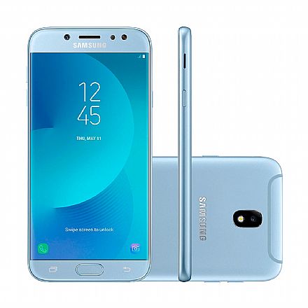 Smartphone Samsung Galaxy J7 PRO - Tela 5.5" Full HD, Octa Core, 64GB, Dual Chip, 13MP, Azul - SM-J730G * Open Box
