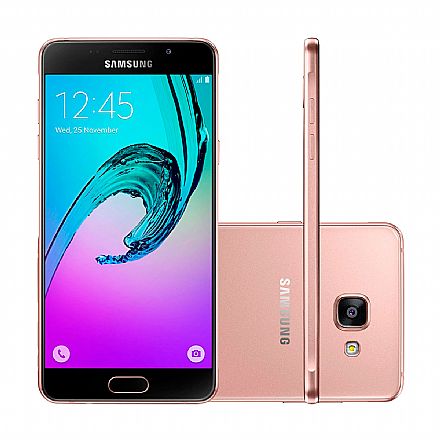 Smartphone Samsung Galaxy A5 - Tela 5.2" Full HD, Dual Chip, 16GB, Câmera 13MP - Rose - SM-A510M *Liquidação Open Box