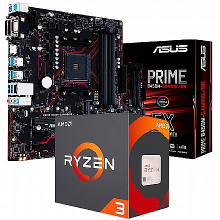 Kit Upgrade AMD Ryzen™ 3 3200G + Asus Prime B450M GAMING/BR