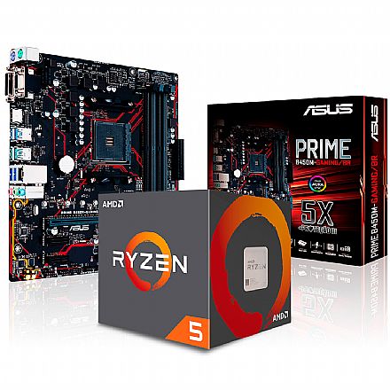 Kit Upgrade AMD Ryzen™ 5 3500X + Asus PRIME B450M GAMING/BR