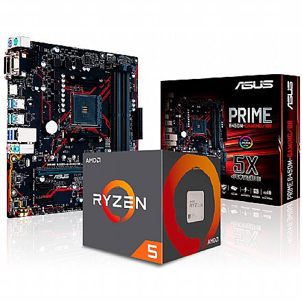 Kit Upgrade AMD Ryzen™ 5 3600X + Asus Prime B450M GAMING/BR