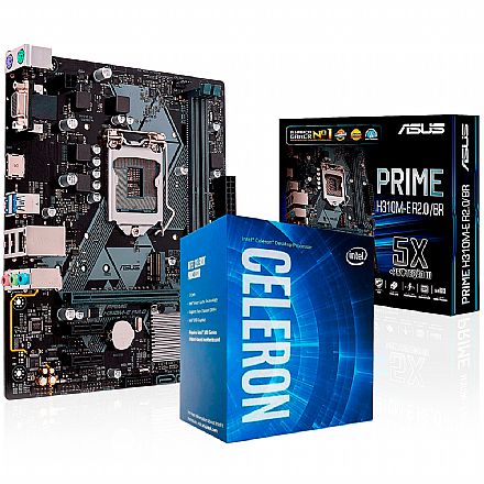 Kit Upgrade Intel® Celeron® G4930 + Asus Prime H310M-E/BR