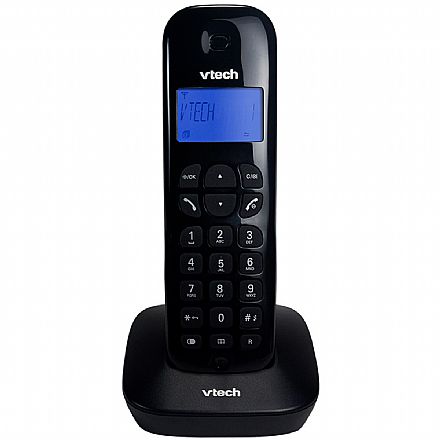 Telefone sem Fio Vtech VT680 - DECT 6.0 - com Agenda e Identificador de Chamadas - Preto