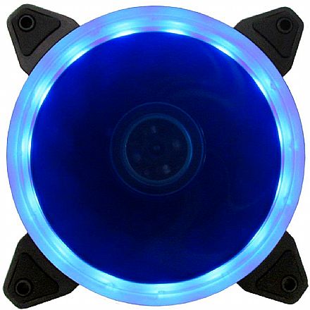 Cooler 120mm Bluecase Box - com LED Azul - BFR-05B