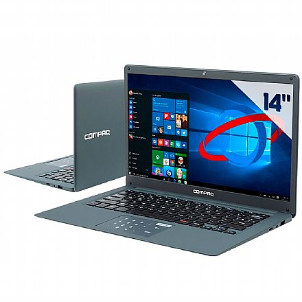 Notebook HP Compaq Presario CQ-25 - Intel® Pentium® N3700, 4GB, SSD 120GB, Tela 14", Windows 10