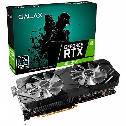 GeForce RTX 2070 Super 8GB GDDR6 256bits - 1-Click OC - Galax EX 27ISL6MDU9EX