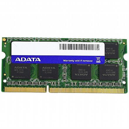 Memória SODIMM 8GB DDR3 1600MHz Adata - para Notebook - AD3S1600W8G11-S