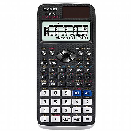 Calculadora Científica Casio - 553 funções - 12 dígitos - Alimentação Solar e Bateria - FX-991LAX