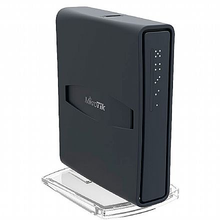 Roteador Wi-Fi Mikrotik hAP ac Lite TC - 2.4GHz e 5GHz - 5 portas 100Mbps - Access Point - RouterOS - RB952UI-5AC2ND-TC