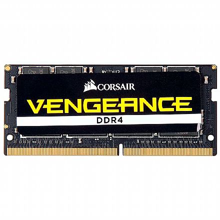 Memória SODIMM 16GB DDR4 2666MHz Corsair Vengeance - para Notebook - CL18 - CMSX16GX4M1A2666C18