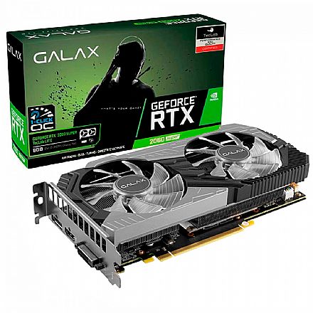 GeForce RTX 2060 Super 8GB GDDR6 256bits - 1-Click OC - LED Branco - Galax 26ISL6HP68LD