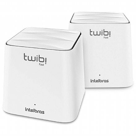 Roteador Wi-Fi Intelbras Twibi Giga AC1200 - Kit 2 unidades - Tecnologia Wi-Fi MESH - Gigabit - Dual Band 2.4 GHz e 5 GHz - 4750069