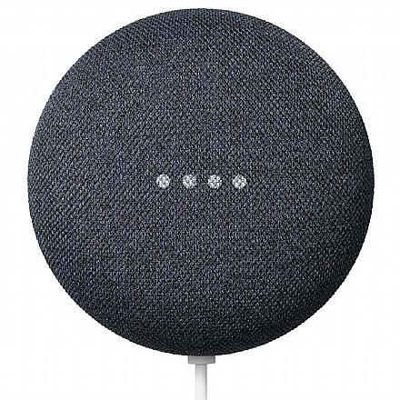 Assistente Google Home Nest Mini 2ª Geração - Smart Speaker com Google Assistente - Bluetooth 5.0 - Carvão - GA00781-BR
