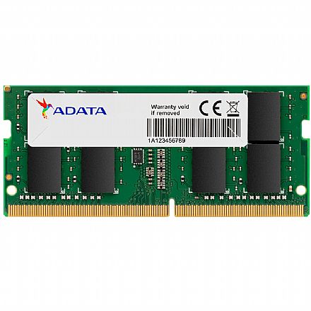 Memória SODIMM 16GB DDR4 3200MHz Adata - para Notebook - CL22 - AD4S320016G22-SGN