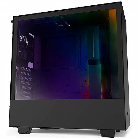 Gabinete Gamer NZXT H510I-B1 - RGB Integrado - Lateral em Vidro Temperado - Preto Fosco