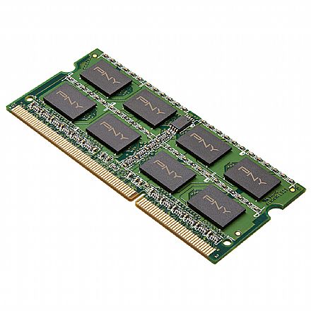 Memória SODIMM 8GB DDR3L 1600MHz PNY - para Notebook - PC3-12800 - CL11 - MN8GSD31600BL