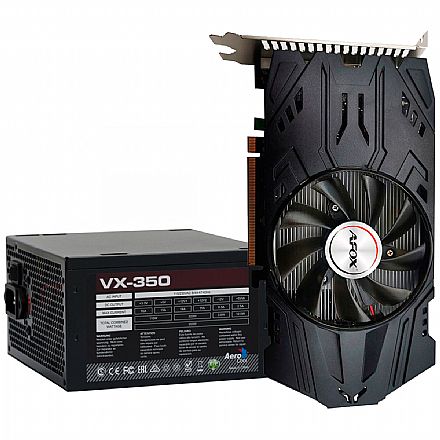 Kit Upgrade AMD Radeon RX 560D 4GB GDDR5 128bits + Fonte 350W AeroCool VX-350 - 59763