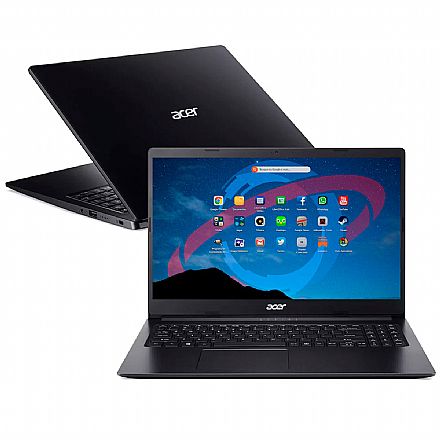 Notebook Acer Aspire A315-34-C6ZS - Tela 15.6", Intel Celeron N4000, 4GB, HD 1TB, Linux