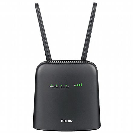 Modem Roteador 4G D-Link DWR-920V - 4G LTE / 3G - Slot Micro SIM - 300Mbps - 2 Portas Gigabit