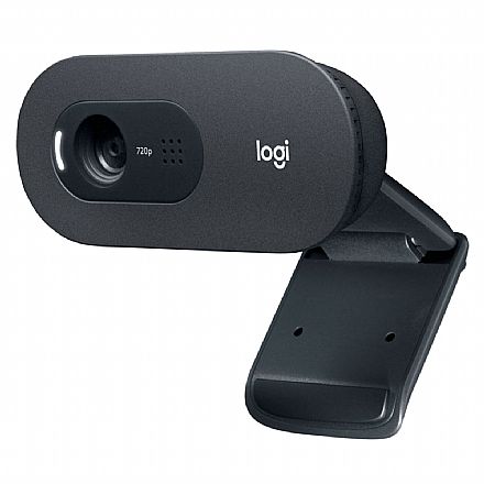 Web Câmera Logitech C505e - Vídeochamadas em HD 720p - com Microfone - 960-001372