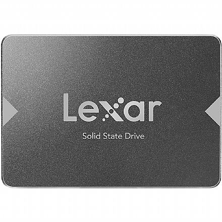 SSD 256GB Lexar NS100 - SATA - Leitura 520MB/s - LNS100-256RBNA