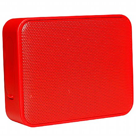 Caixa de Som Portátil Hayom CP2702 - Bluetooth - Resistente à Água - Vermelha - 271102