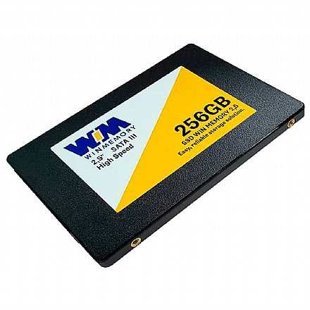 SSD 256GB Win Memory SWR256G - SATA - Leitura 560MB/s - Gravação 540MB/s - 038859
