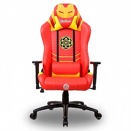 Cadeira Gamer Dazz Marvel Homem de Ferro - Encosto Reclinável 180° - Construção em Aço - 62000051